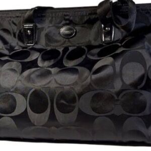 NWOT Coach Black Monogram/Classic Coach Signature Tote Bag